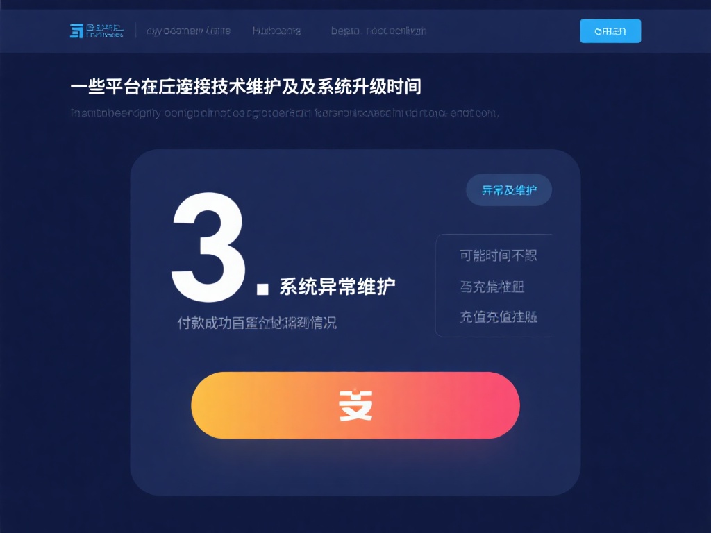3.系统异常或维护
一些平台在进行技术维护或者系