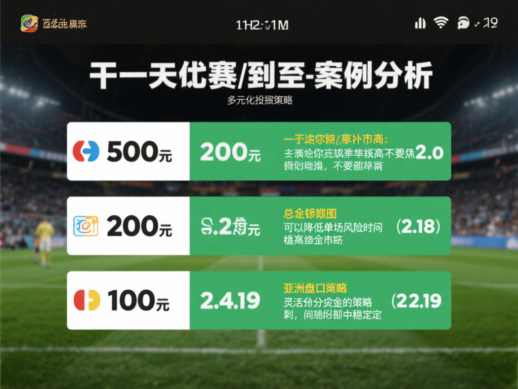 深入探讨365体育平台bet333实现长期稳定投注策略的方法 即便您认为某场比赛胜率极高,也不要孤注一掷。多元化